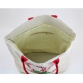 9208 - CANDY CANES CHRISTMAS CANVAS TOTE